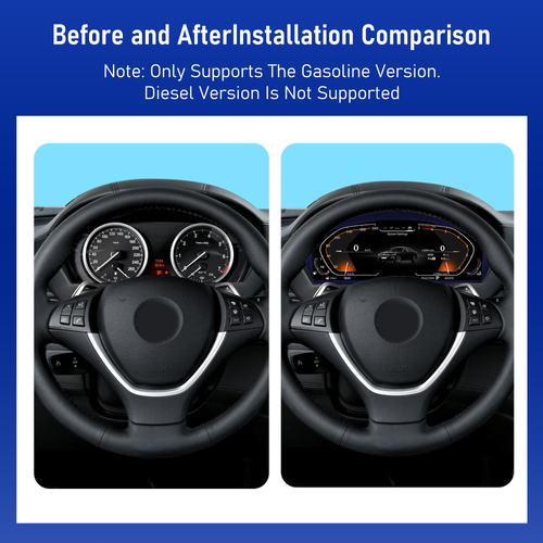 Viknav 11 inch Digital Gauge Cluster for BMW Z4 E89 2009-2016 LCD Car Digital Speedometer Dashboard Panel
