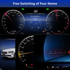 Viknav 12.3 Inch Digital Cluster Dashboard For Mercedes Benz R500 GL450 2005-2010 LCD Digital Instrument Full Screen Upgrade Speedometer Panel Gauges Replacement Cockpit