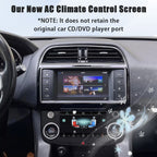 Viknav 7 Inch Car Climate Control Replacement for Jaguar XE XF XEL F-Pace 2015-2020 Touch Screen AC Control Panel