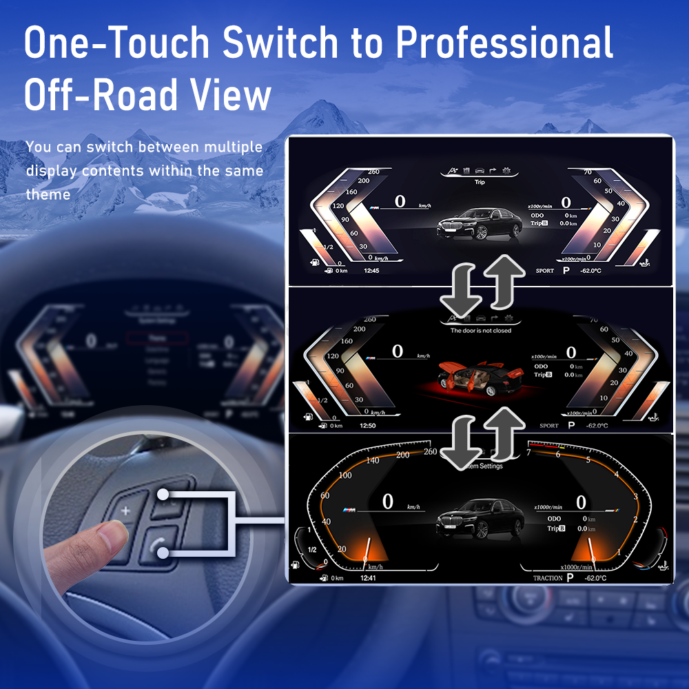 Viknav 11 inch Digital Gauge Cluster for BMW Z4 E89 2009-2016 LCD Car Digital Speedometer Dashboard Panel