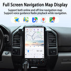 Viknav 14.4 Inch Car Radio Android and Digital Cluster Dashboard Panel Speedometer For Ford F150 Raptor 2015-2022 Stereo Wireless Carplay Android Auto Touch Screen GPS Navigation Multimedia Player