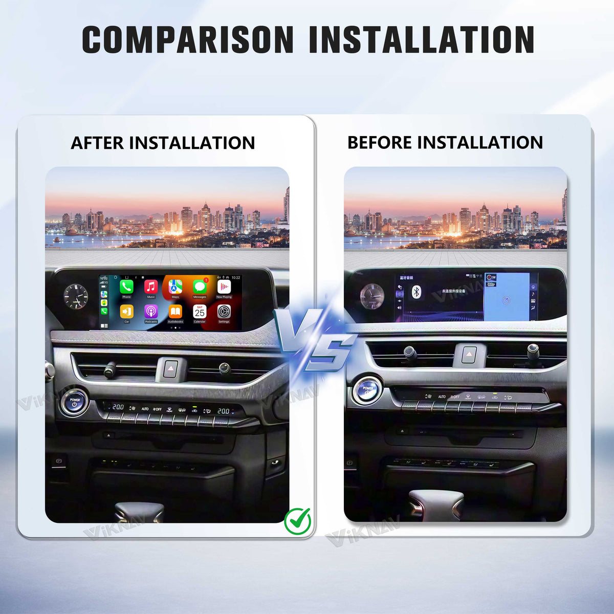 VIKNAV Wireless CarPlay Android Auto Decoder Linux Interface Box Upgrade for Lexus UX 2019-2022