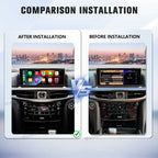 VIKNAV Wireless CarPlay Android Auto Decoder Android 13 Interface Box Qualcomm Snapdragon Upgrade for Lexus LX 570 2009-2021