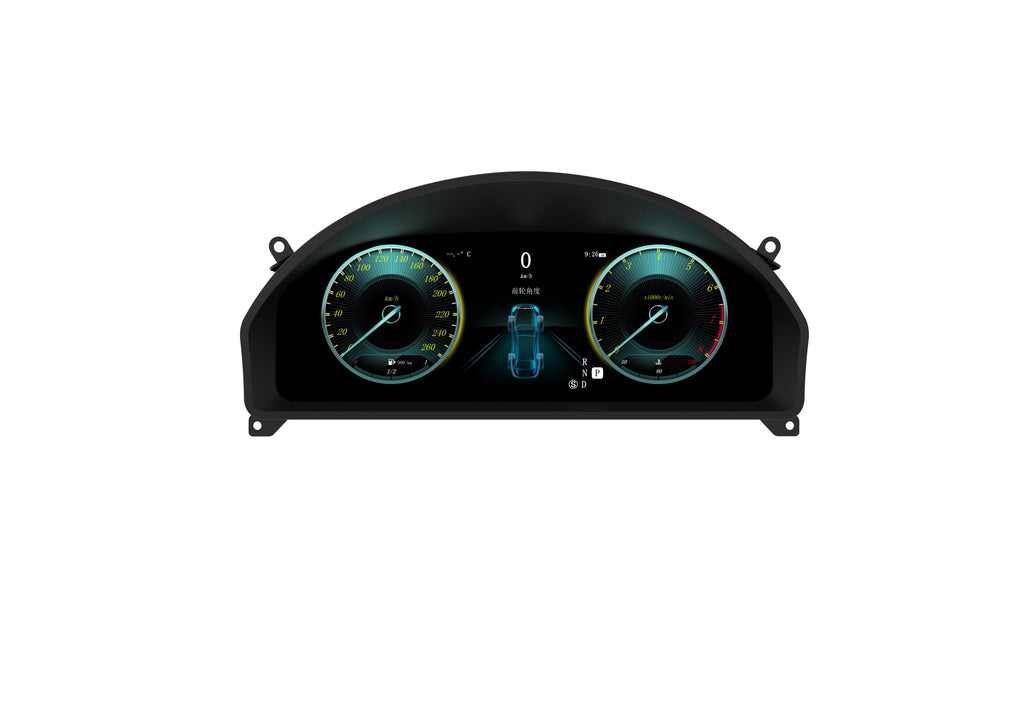 Viknav 12.3 Inch Digital Cluster Car Speedometer For Mercedes Benz GLK 2008-2015 Linux System Car Instrument Cluster Screen Instrument Replacement
