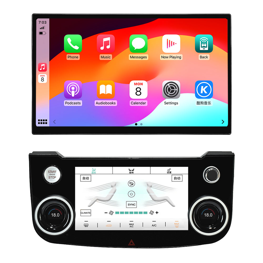 VIKNAV 13 Inch Android Car Radio AC Panel For Jaguar XE XEL XF F-PACE 2016-2019 Auto Stereo Screen Upgrade Wireless Carplay GPS Navigation Multimedia Player