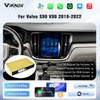 Viknav Linux Box for Volvo S90 V90 2018-2022 Built-in GPS Remote Control Wireless Apple CarPlay Android Auto