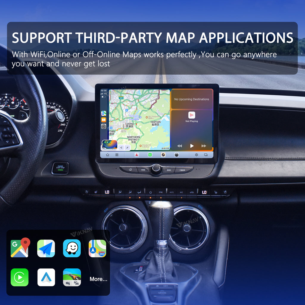 VIKNAV 11.5 Inch Android Car Radio for Chevrolet Camaro 2016 2017 2018 2019 Auto Stereo Screen Upgrade Wireless Carplay GPS Navigation Multimedia Player Head Unit