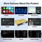 Viknav Linux System Wireless Carplay Android Auto Decoder Box for Jeep Grand Cherokee 2014-2019 Upgrade Interface Autolink Airplay Decoding Box