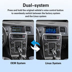 Viknav Linux Box for Volvo S60 V60 V40 2015-2022 Built-in GPS Remote Control Wireless Apple CarPlay Android Auto