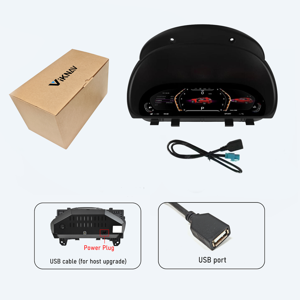 Viknav 11 inch Digital Gauge Cluster for BMW X1 E84 2009-2015 LCD Car Digital Speedometer Dashboard Panel