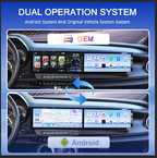 VIKNAV Dual 12.3 Inch Android Car Radio for Chevrolet Camaro 2020 2021 2022 2023 2024 2025  Auto Stereo Screen Upgrade Wireless Carplay GPS Navigation Multimedia Player Head Unit