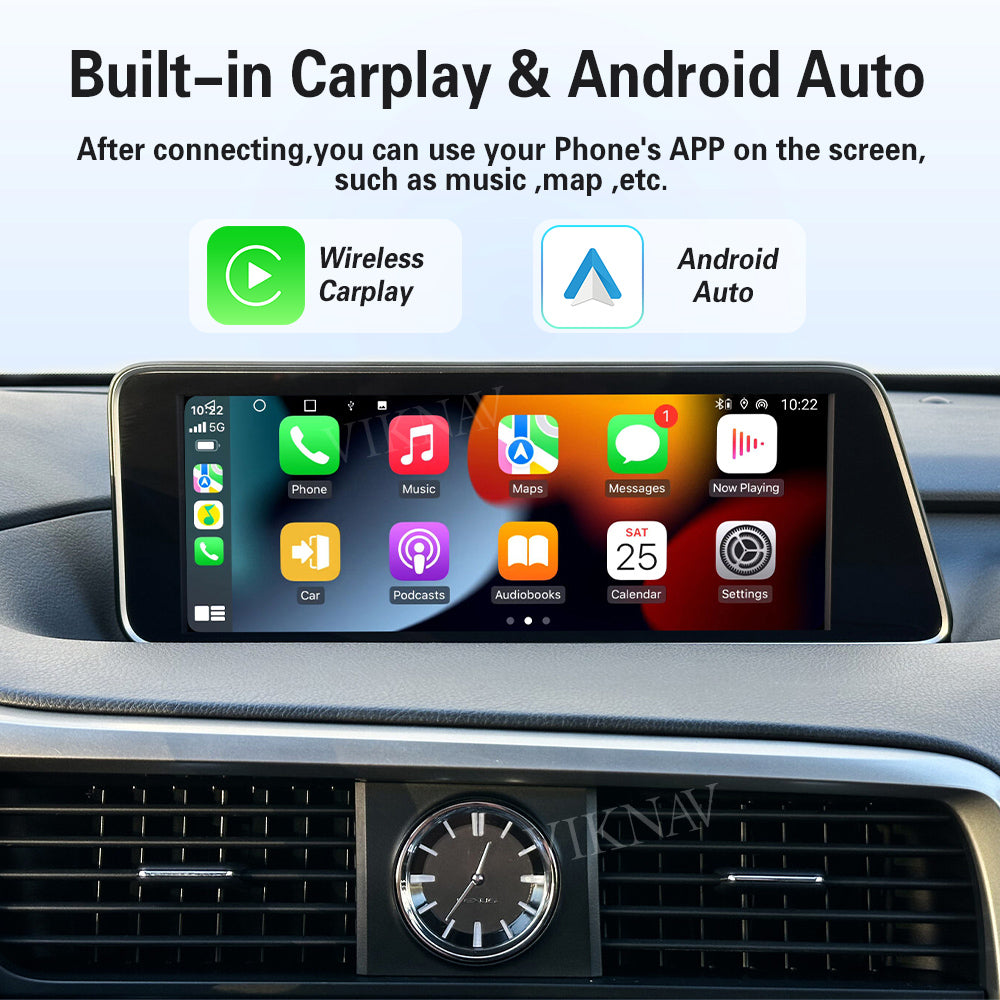 VIKNAV Wireless CarPlay Android Auto Decoder Linux Interface Box Upgrade for Lexus RX 2012–2022