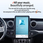 ViKNAV 13.6 Inch Android Car Radio For Jeep Wrangler 2018-2021 Multimedia Player Carplay Screen Navigation Head Unit