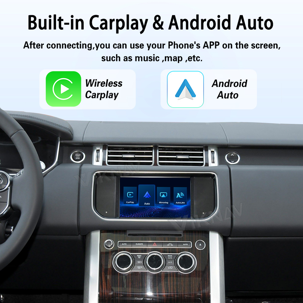 Viknav Linux System Decoder Box For Land Rover Range Rover 2013-2016 OEM Harman System Upgrade Interface Wireless Carplay Android Auto Decoder Box Autolink Airplay