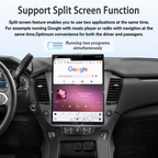 Viknav 15.6 inch Touch Screen Android Car Radio For Chevrolet Tahoe Suburban GMC Yukon 2014-2020 Wireless Carplay GPS Navigation With 13 Inch Car Digital Cluster