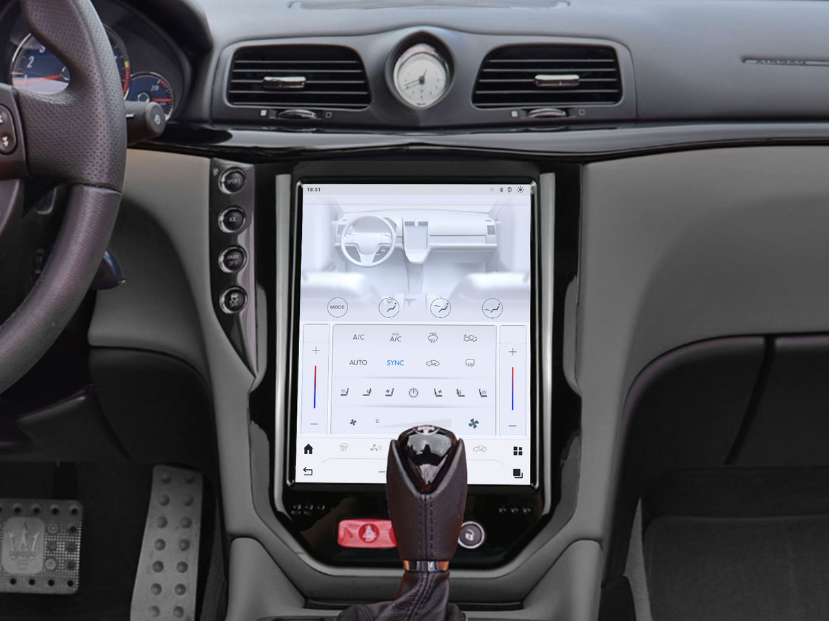 Touch screen controlled air conditioning