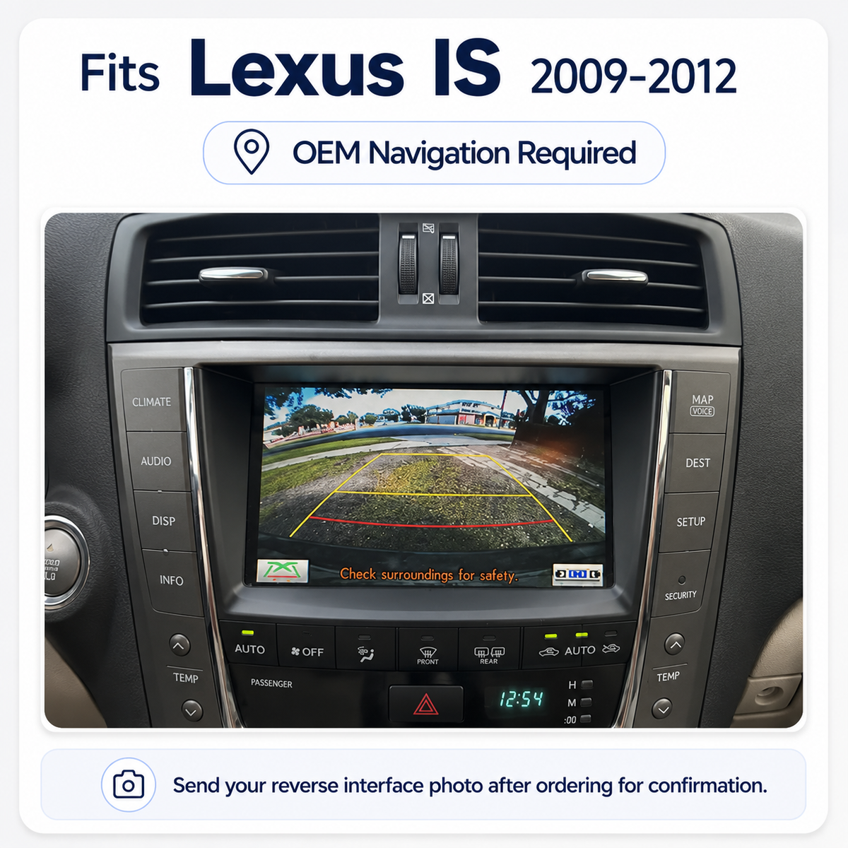 VIKNAV Wireless CarPlay Android Auto Decoder Linux Interface Box Upgrade for Lexus IS 2005 -2019