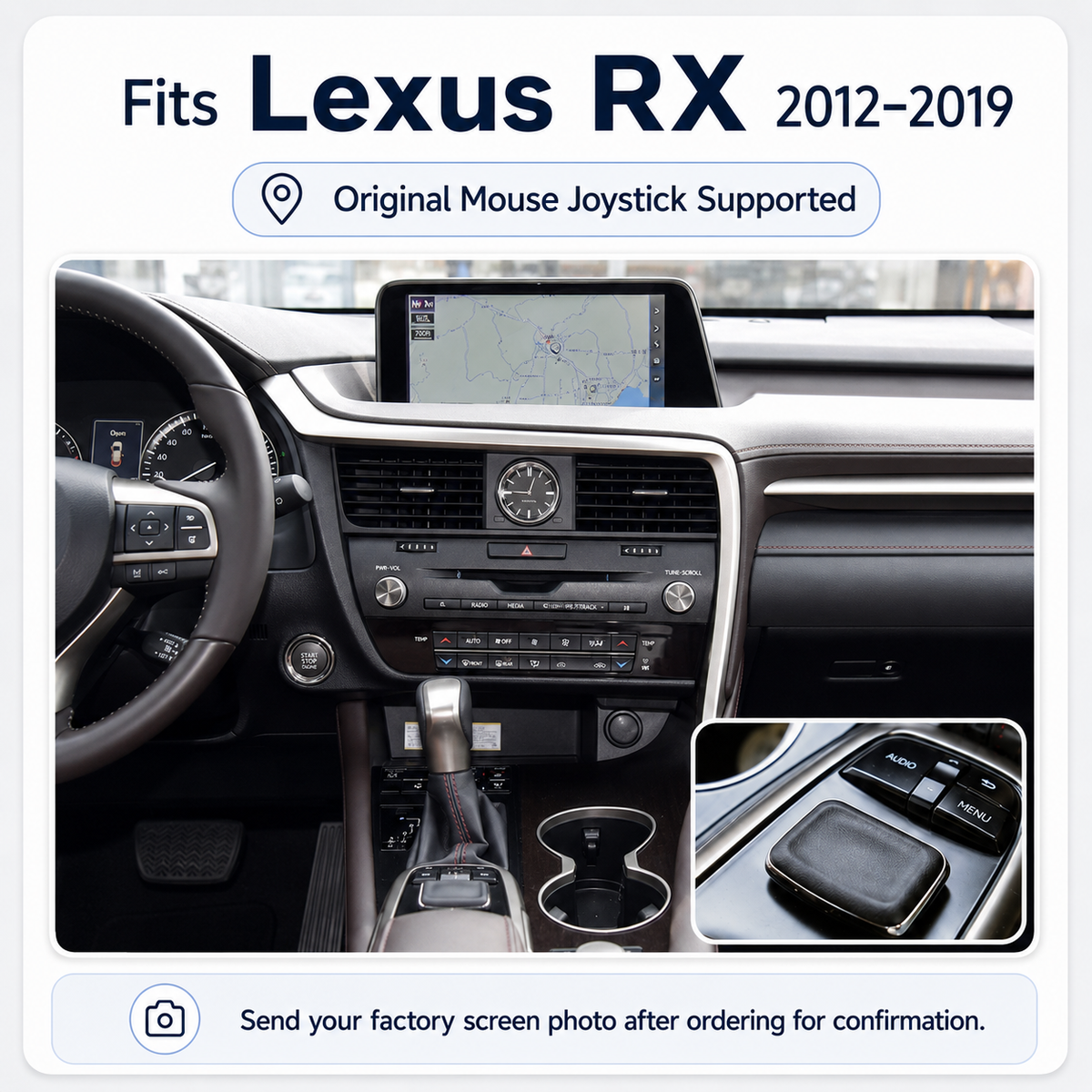 VIKNAV Wireless CarPlay Android Auto Decoder Linux Interface Box Upgrade for Lexus RX 2012–2022